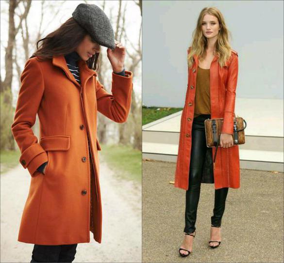 Z czym nosić pomarańczowy płaszcz